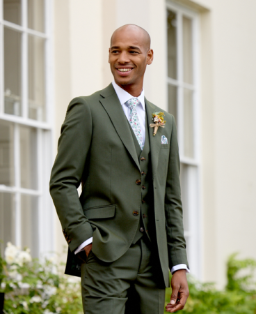 Harvey Tailored Suit Green