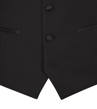 Sinatra Suit Scoop Waistcoat Black