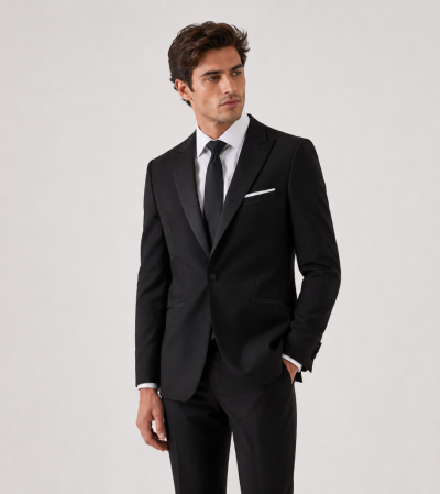 Sinatra Slim Dinner Suit Black
