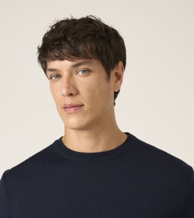 Alex Merino Blend Crewneck Jumper Navy