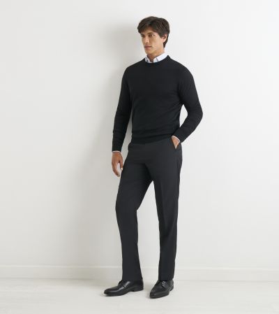 Alex Merino Blend Crewneck Jumper Black