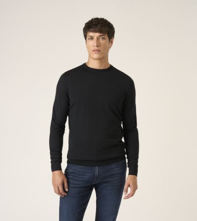 Alex Merino Blend Crewneck Jumper Black