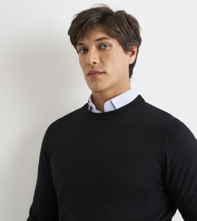 Alex Merino Blend Crewneck Jumper Black