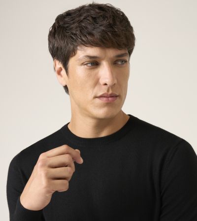 Alex Merino Blend Crewneck Jumper Black