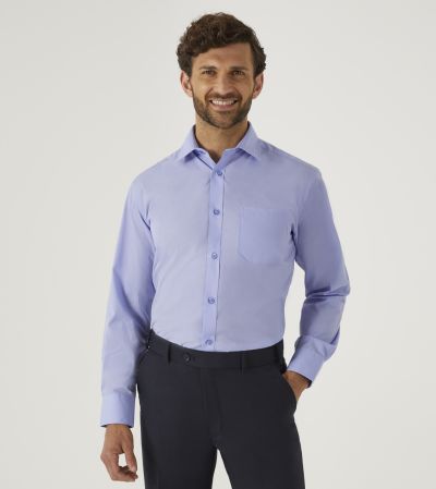 Easy Care Formal Shirt Regular Blue