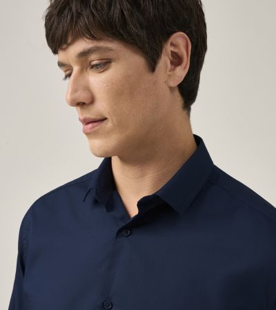 Formal Shirt Slim Navy Blue