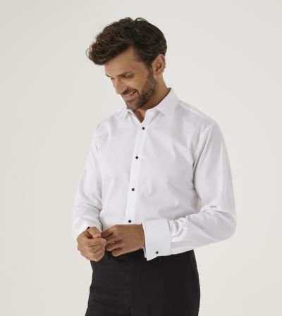 Luxury Formal Tailored Dress Shirt White