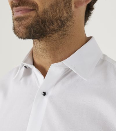Luxury Formal Tailored Dress Shirt White