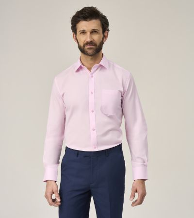 Easy Care Formal Shirt Tailored Pink
