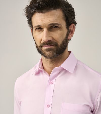 Easy Care Formal Shirt Tailored Pink