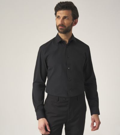 Lyfcycle Slim Formal Shirt Black