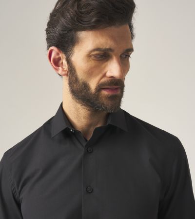 Lyfcycle Slim Formal Shirt Black