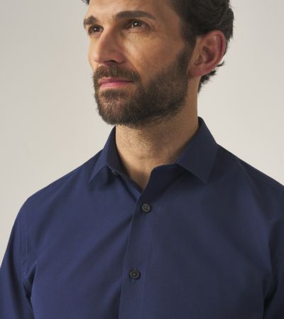 Lyfcycle Formal Shirt Slim Navy Blue