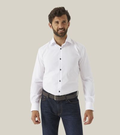 Ultimate Comfort Tailored Formal Shirt White
