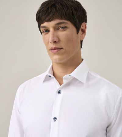Ultimate Comfort Tailored Formal Shirt White