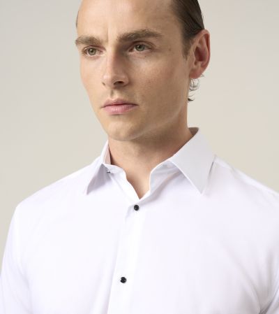 Luxury Formal Tailored Fit Dress Shirt White
