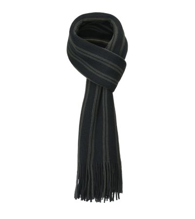 Marcus Navy / Grey Stripe Scarf