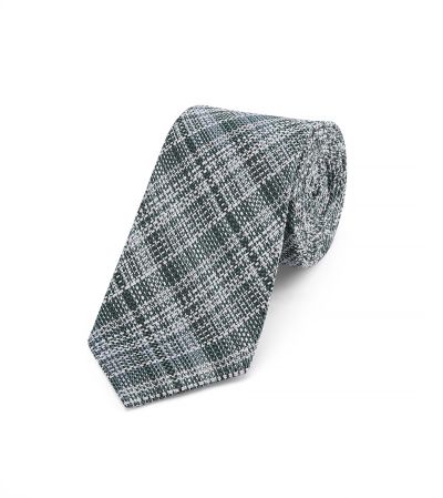 Mint Green Stripe Textured Silk Tie