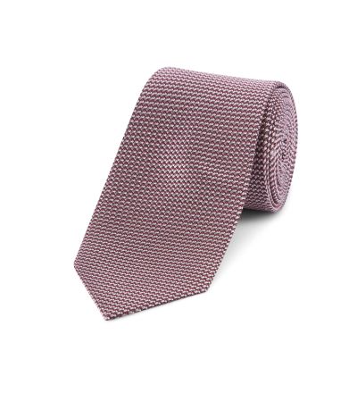Berry Textured Silk Tie