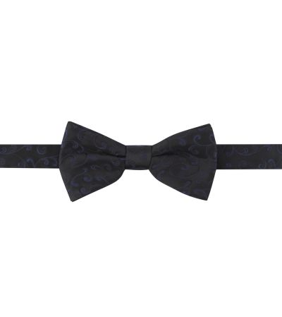 Navy Paisley Bow Tie & Pocket Square