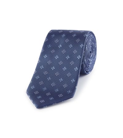 Blue Geo Design Tie