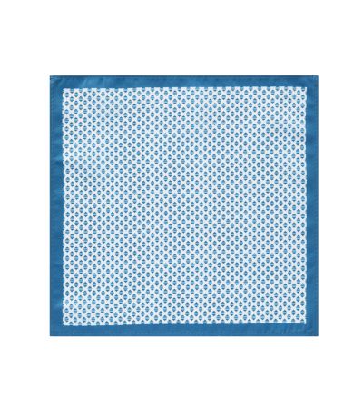 Bow Tie and Pocket Square Teal Geometric