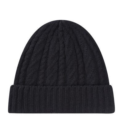 Arthur Wool Blend Knitted Black Hat