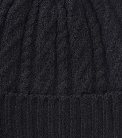 Arthur Wool Blend Knitted Black Hat