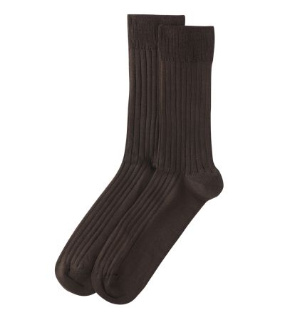 Plain Chocolate Brown Single Pack Socks
