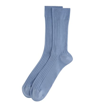 Plain Blue Single Pack Socks