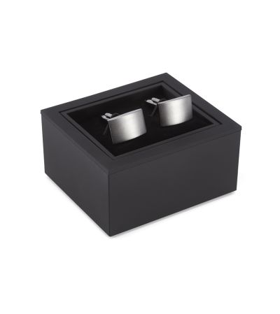 Gunmetal Black Rectangle Design Cufflinks