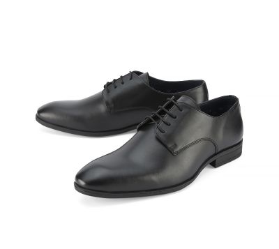 Marlow Plain Black Derby Shoe