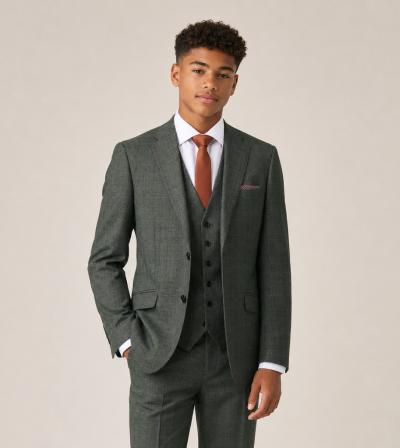 Wesley Tailored Suit Green Check