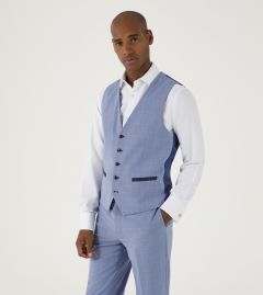 Fontelo Suit Waistcoat Pale Blue