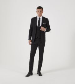 Milan Slim Suit Black