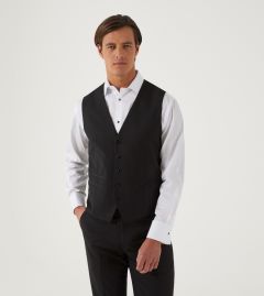 Ronson Dinner Suit Waistcoat Black