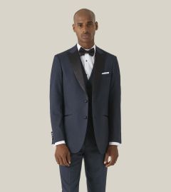 Blue jacket black tie online