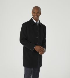 Charcoal wool mix coat shop