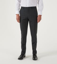Truman Suit Tailored Trouser Micro Dot Charcoal / Black