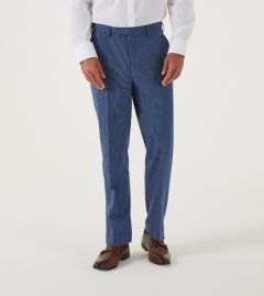 Barlow Suit Tailored Trouser Blue Puppytooth