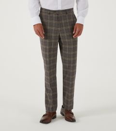 Ackley Suit Tailored Trouser Brown / Fawn Check
