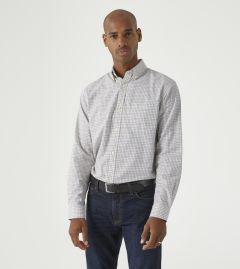 Cotton Casual Shirt Regular Green Red Blue Check