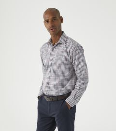 Cotton Casual Shirt Regular Multi Cream Tattersall Check