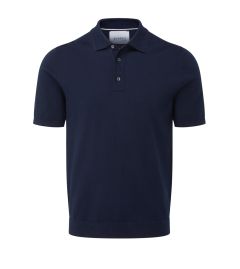 Billy Knitted Casual Polo Shirt French Navy
