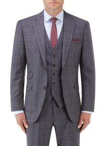 Crawford Suit Jacket Blue POW Check