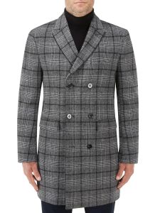 Porter Charcoal Check Overcoat