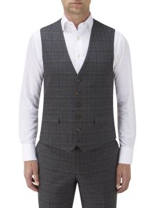 Lynham Suit Waistcoat Charcoal Check