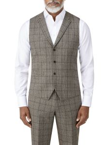 Pershore Suit Waistcoat Brown Check