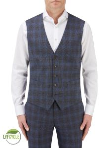 Suddard Suit Waistcoat Charcoal Check