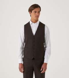 Harcourt SB Waistcoat Brown